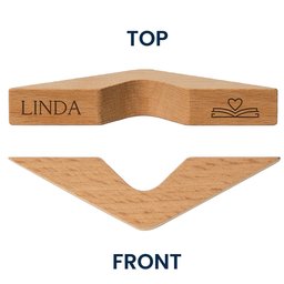 Book Lover, Custom Name, Monogram - Personalized Book Page Holder – view 4