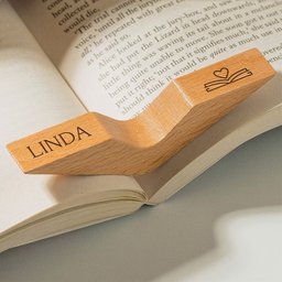 Book Lover, Custom Name, Monogram - Personalized Book Page Holder – view 2