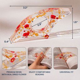 Birth Flower Book Lover - Personalized Resin Book Page Holder – view 7