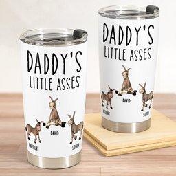 Daddy's Little Asses - Custom Title - Gifts For Mommy, Dad, Papa - Personalized Tumbler Cup – view 2