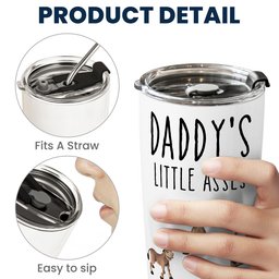 Daddy's Little Asses - Custom Title - Gifts For Mommy, Dad, Papa - Personalized Tumbler Cup – view 4