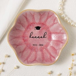 Graduation Dish Custom Name School Year - Personalized Jewelry Dish – view 2