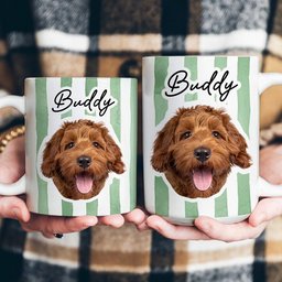 Custom Pet Portrait Mug Dog Lover Cat Lover Gift - Personalized Mug – view 6