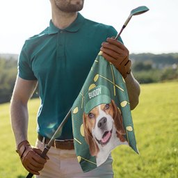 Best Golf Buddy Custom Pet Photo For Golf Lovers, Pet Lovers - Personalized Photo Golf Towel – view 5