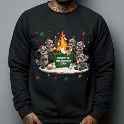 Funny Raccoon Dumpster On Fire Response Team Matching Shirt - Exchange Gift, White Elephant Gifts - Personalized Shirt – view