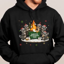 Funny Raccoon Dumpster On Fire Response Team Matching Shirt - Exchange Gift, White Elephant Gifts - Personalized Shirt – view