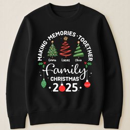 Christmas Family, Christmas Crew, Matching Outfit - Personalized Shirt – view 3