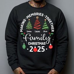 Christmas Family, Christmas Crew, Matching Outfit - Personalized Shirt – view 5