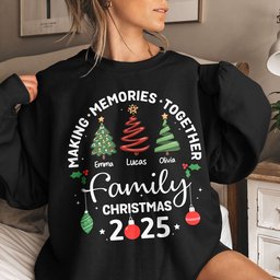 Christmas Family, Christmas Crew, Matching Outfit - Personalized Shirt – view 4