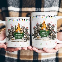 2025 Dumpster On Fire Response Team - Funny Exchange Gift For Coworker Team - Personalized Mug – view 4