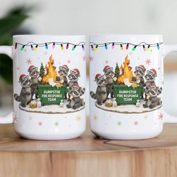 2025 Dumpster On Fire Response Team - Funny Exchange Gift For Coworker Team - Personalized Mug – view 3