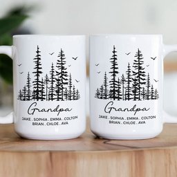 Grandpa & Grandma, Mommy & Daddy Custom With Kids' Names - Personalized Mug – view 2