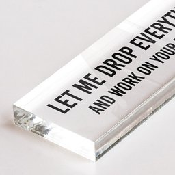 Funny Office Sign Desk Plate Gift For Coworker, Exchange Gift, White Elephant Gift - Personalized Name Plate – view 3