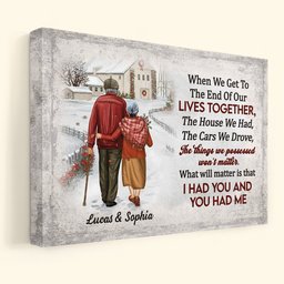 Anniversary Gift When We Get To The End Of Our Lives - Personalized Poster/Canvas – view 3