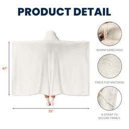 A Hug From Heaven I'm Always With You - Personalized Photo Wearable Blanket Hoodie – view 6