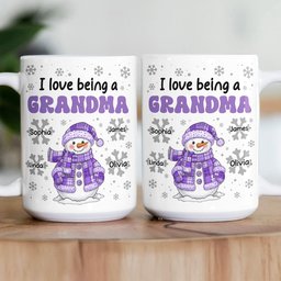 I Love Being A Grandma - Personalized Mug – view 3