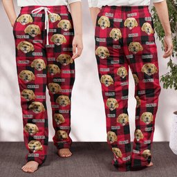 Pet Christmas - Personalized Photo Fleece Pajama Pants – view 6
