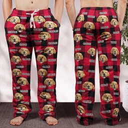 Pet Christmas - Personalized Photo Fleece Pajama Pants – view 7