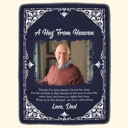 Though I've Gone Ahead, I'm Not Far Away - Personalized Photo Blanket – view 2