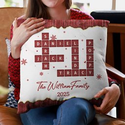 Family Name Scrabble - Personalized Pillow (Insert Included) – view 2