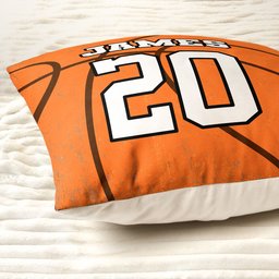 Sport Lovers Basketball, Baseball, Football, Soccer, Softball Cushion - Personalized Pillow (Insert Included) – view 3