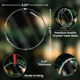 Merry Christmas Grandparents - Personalized Glass Photo Ornament – view 2