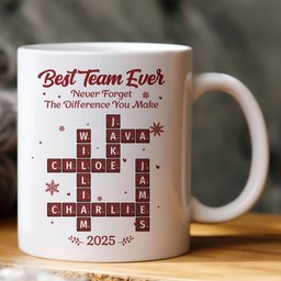 Best Team Ever Scrabble - Personalized Mug