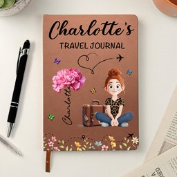 Travel Journal Advenure - Personalized Leather Journal