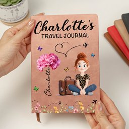 Travel Journal Advenure - Personalized Leather Journal – view 2