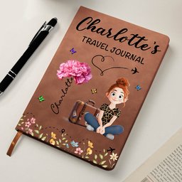Travel Journal Advenure - Personalized Leather Journal – view 4
