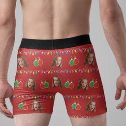 Jingle My Balls Funny Gift For Husband - Personalized Photo Men's Boxer Briefs – view 5