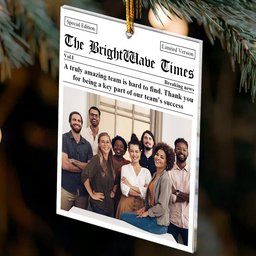 Best Bulk Christmas Gifts For Coworkers, Boss, Team - Best Deal - Personalized Acrylic Photo Ornament – view 4