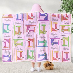 Sewing Lover, Custom Name - Personalized Wearable Blanket Hoodie – view 4