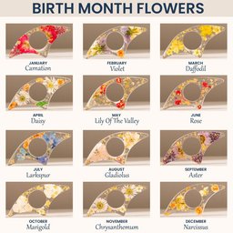 Birth Flower Book Lover - Personalized Resin Book Page Holder – view 5