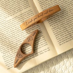 Long Distance Friends Siblings, Family - Personalized Book Page Holder – view 2