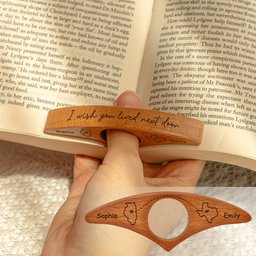 Long Distance Friends Siblings, Family - Personalized Book Page Holder