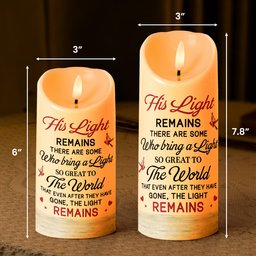 Memorial There Are Some Who Bring A Light So Great To The World - Personalized Photo LED Candle – view 7