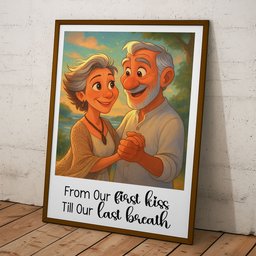 Custom Portrait From Photo For Couples Cartoon-Style - Personalized Photo Poster – view 5