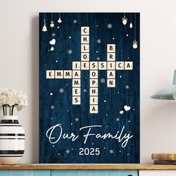 Our Family Scrabble - Personalized Poster – view 2