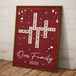 Our Family Scrabble - Personalized Poster – view 4