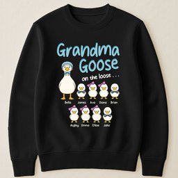 Grandma Goose On The Loose - Personalized Shirt – view 3