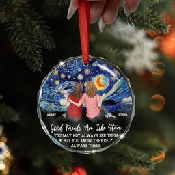 Friends Like Star - Personalized Glass Ornament – view 4
