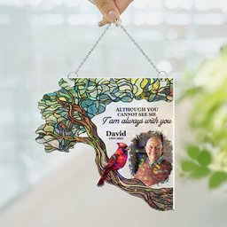I Am Always With You - Personalized Photo Window Corner Suncatcher – view 5