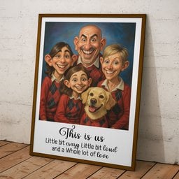 Caricature Wall Art For Family, Siblings, Sisters - Cartoon Your Photo - Personalized Photo Poster – view 8