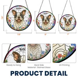 Dog Loss - New Version - Personalized Stained Glass Window Hanging Suncatcher – view 6