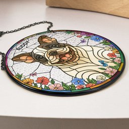 Dog Loss - New Version - Personalized Stained Glass Window Hanging Suncatcher – view 4