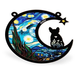 Puppy Loss - Personalized Window Hanging Suncatcher Ornament – view 4