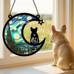 Puppy Loss - Personalized Window Hanging Suncatcher Ornament – view 3