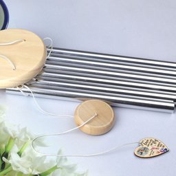 Those We Love Don't Go Away They Fly - Personalized Photo Wind Chimes – view 6
