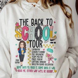 The Back To School Tour Teacher Custom Gift - Personalized Shirt – view 6